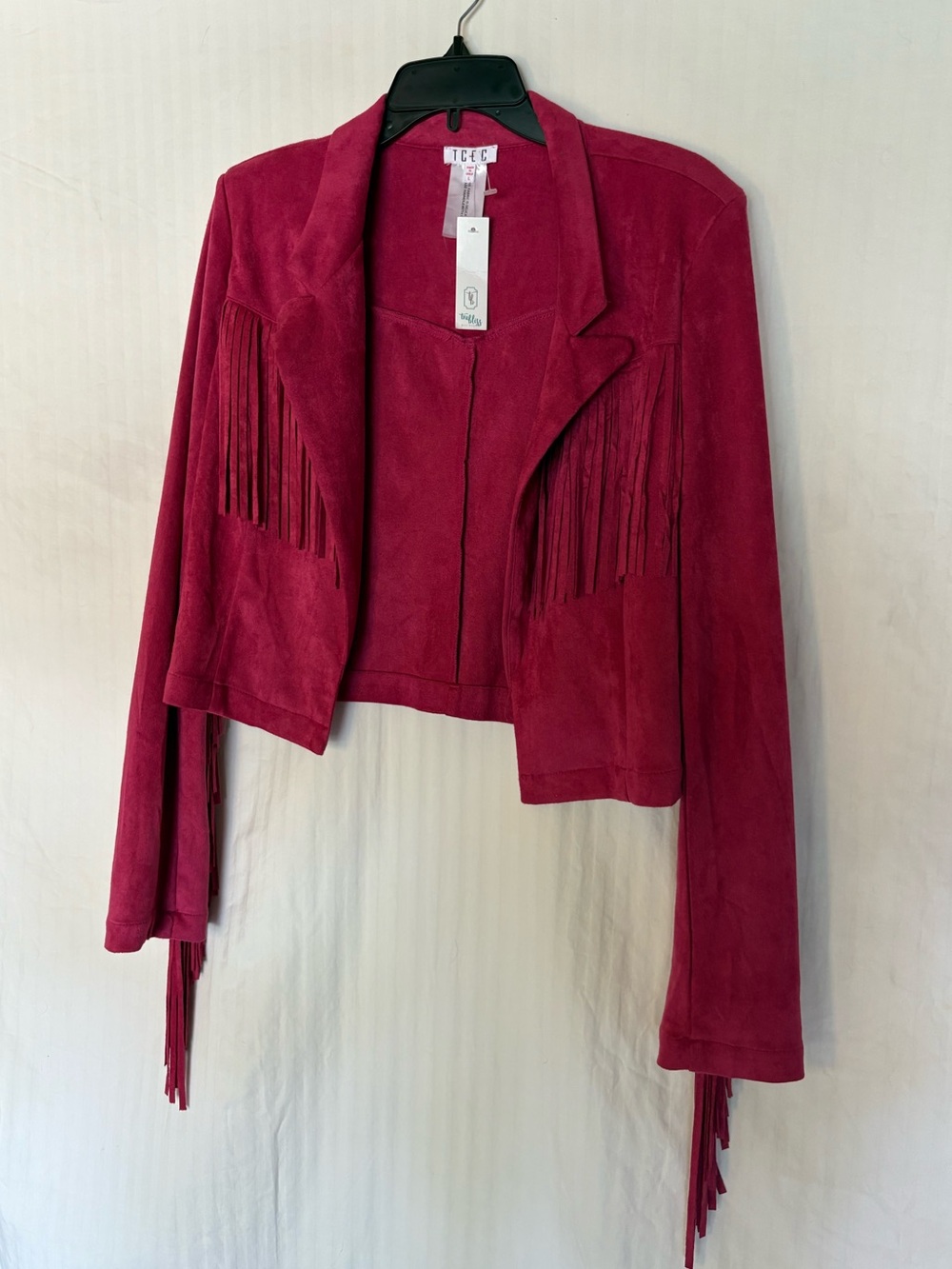 TCEC Women's Raspberry Fringe Blazer